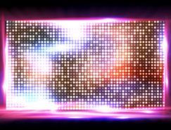 Screen LED Vector. Display, Projection Stadium Stage Illustration